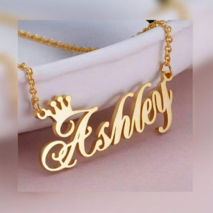 Buy Crown Name Necklace