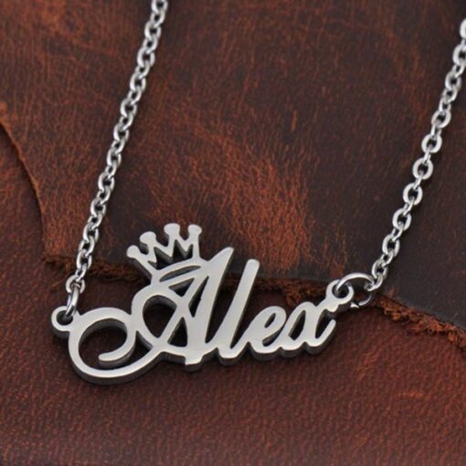 Buy Crown Name Necklace