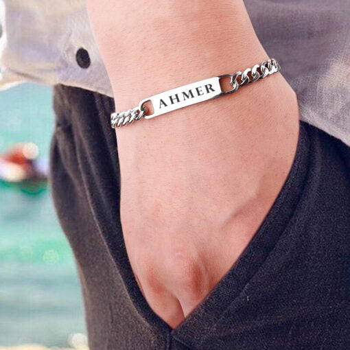 Buy Engraved Plate Bracelet