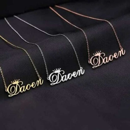 Buy Crown Name Necklace