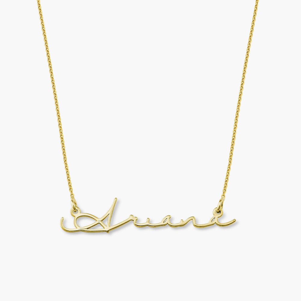 SIGNATURE NAME NECKLACE - GOLD PLATED