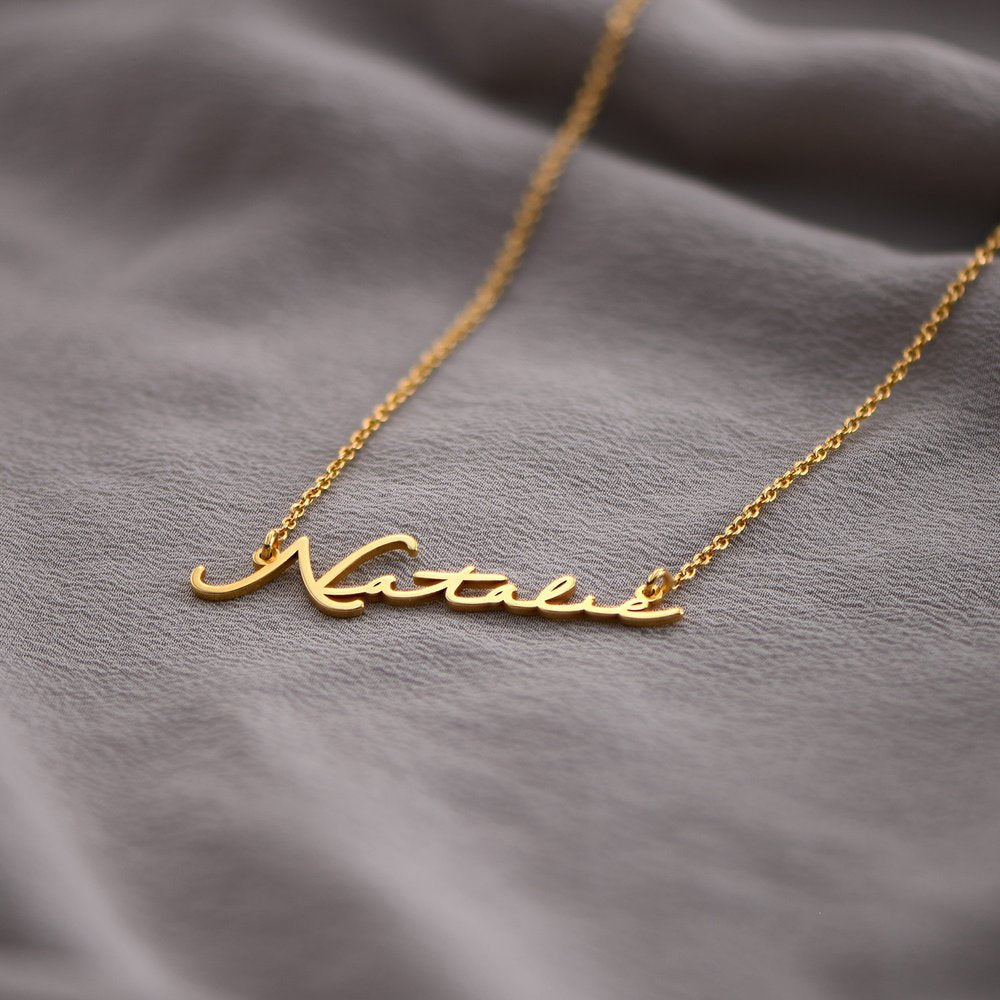 SIGNATURE NAME NECKLACE - GOLD PLATED